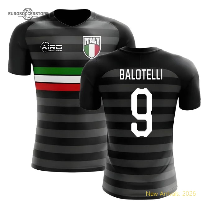 2025-2026 Italy Third Concept Football Shirt (Balotelli 9)-Football Jersey Hub