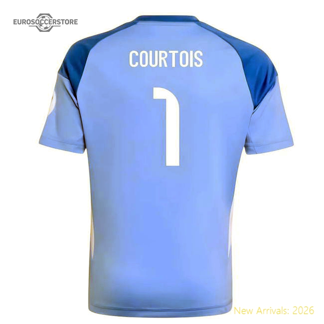 2025-2026 Real Madrid Home Youth Goalkeeper Kit (Courtois 1)-Football Jersey Hub