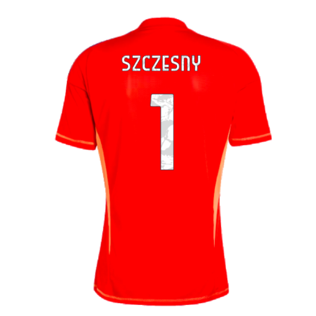 2024-2025 Juventus Home Goalkeeper Shirt (Red) (Szczesny 1)-Football Jersey Hub