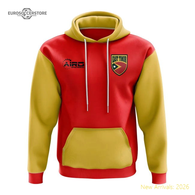 East Timor Concept Country Football Hoody (Red)-Football Jersey Hub