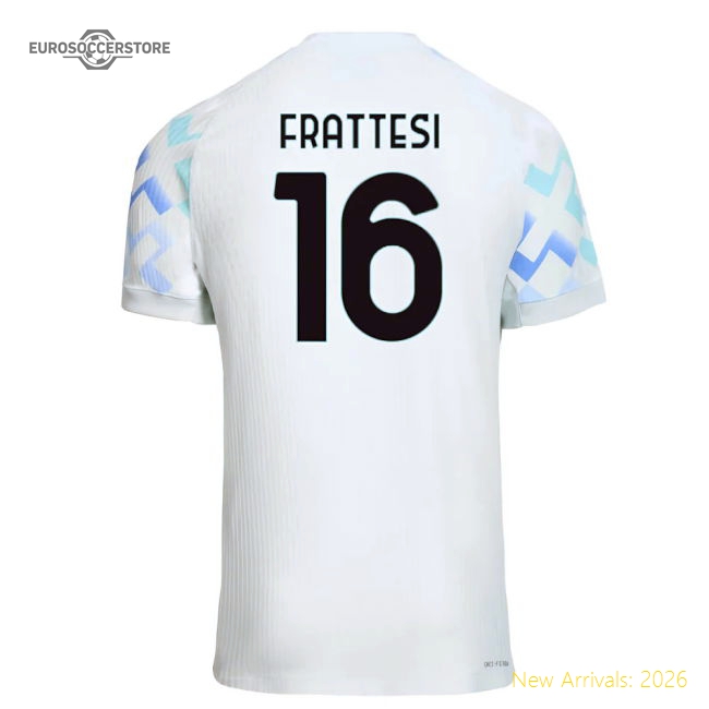 2025-2026 Inter Milan Authentic Away Shirt (Frattesi 16)-Football Jersey Hub