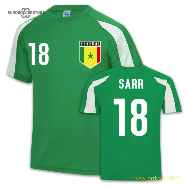 Senegal Sports training Jersey (Ismaila Sarr 18)-Football Jersey Hub