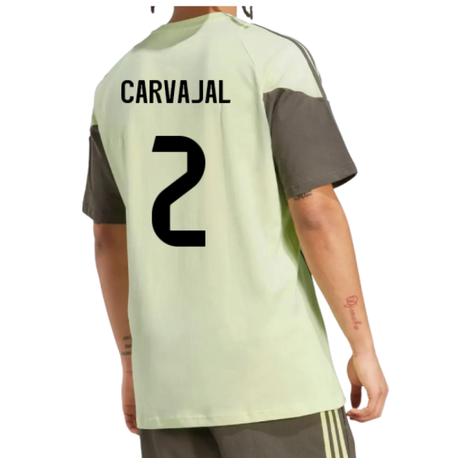 2025-2026 Real Madrid Training Tee (Almost Lime) (Carvajal 2)-Football Jersey Hub