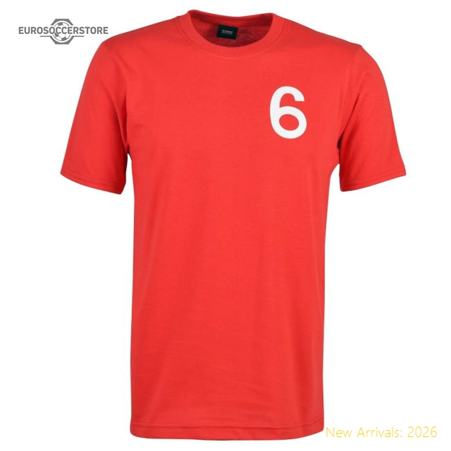England No 6 Moore T-Shirt-Football Jersey Hub