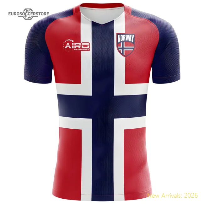 2025-2026 Norway Flag Concept Football Shirt-Football Jersey Hub