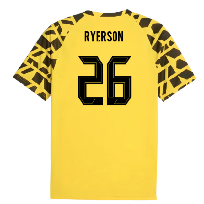 2025-2026 Borussia Dortmund Warm Up Jersey (Yellow) (Ryerson 26)-Football Jersey Hub