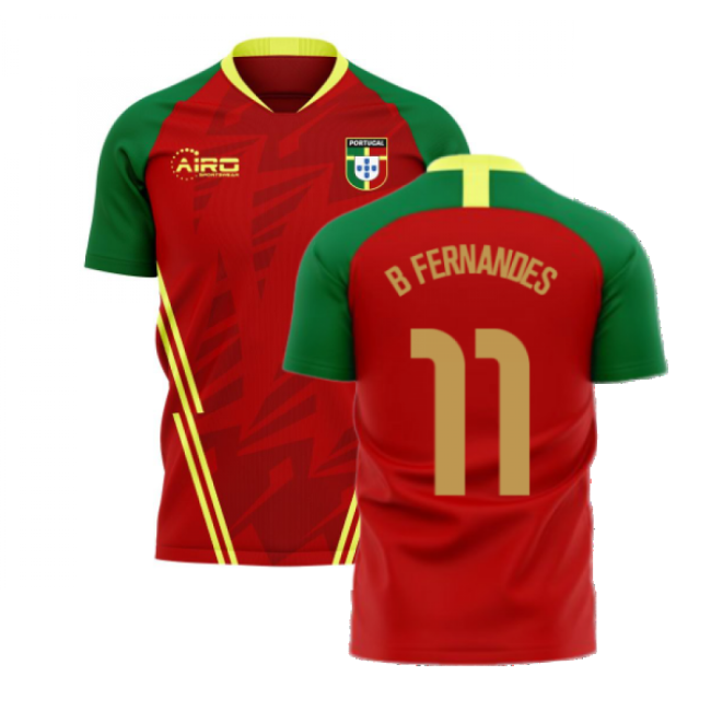 Portugal 2025-2026 Home Concept Football Kit (Airo) (B Fernandes 11)-Football Jersey Hub