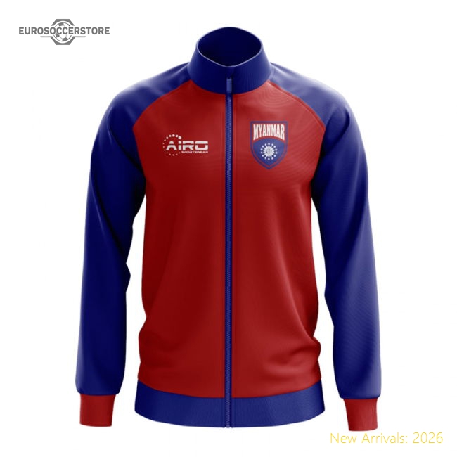 Myanmar Concept Football Track Jacket (Red)-Football Jersey Hub