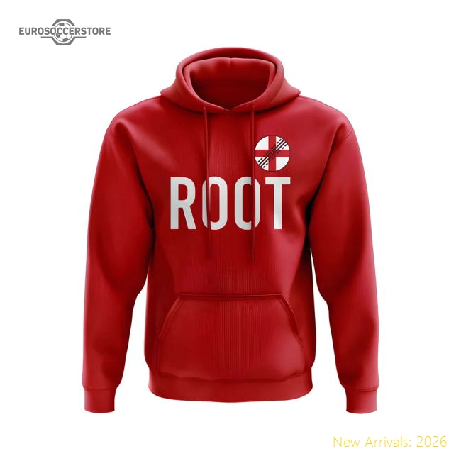 Joe Root England Name Hoody (Red)-Football Jersey Hub