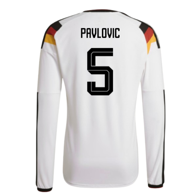 2026-2027 Germany Authentic Long Sleeve Home Shirt (Pavlovic 5)-Football Jersey Hub