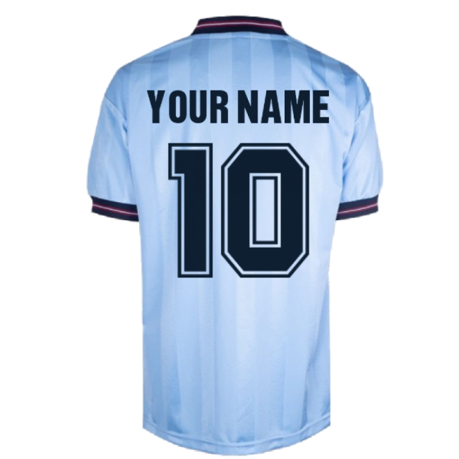England 1986 World Cup Finals Third Shirt (Your Name)-Football Jersey Hub