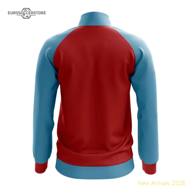 Mongolia Concept Football Track Jacket (Red)-Football Jersey Hub