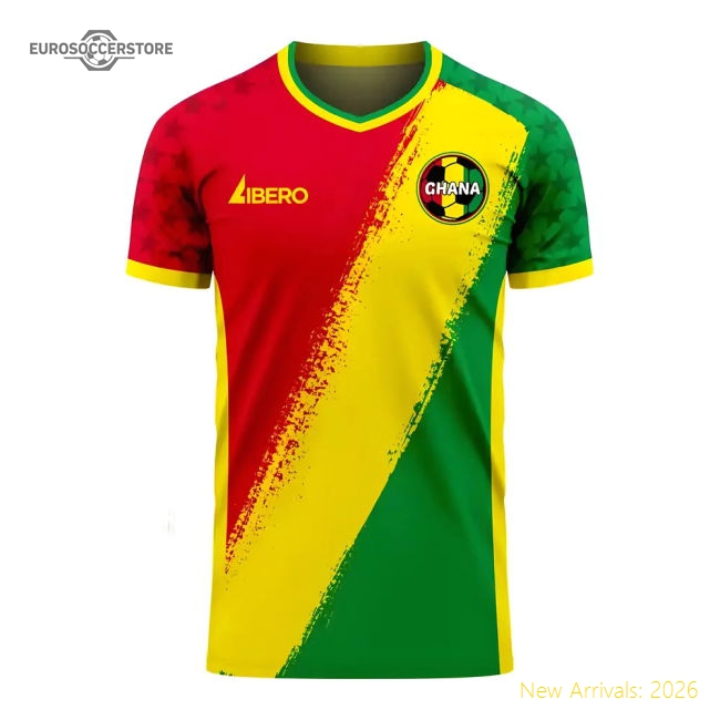 Ghana 2025-2026 Away Concept Football Kit (Libero) (Your Name)-Football Jersey Hub