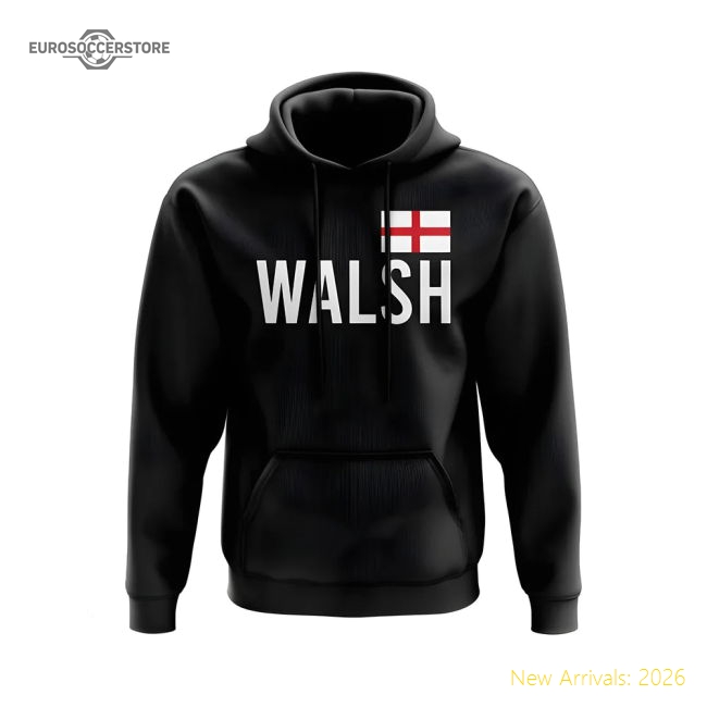 Keira Walsh England Name Hoody (Black)-Football Jersey Hub