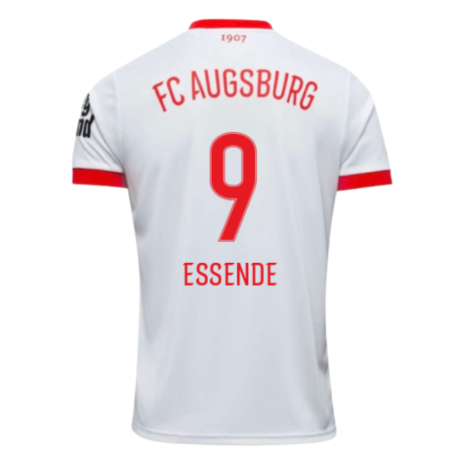 2025-2026 FC Augsburg Home Shirt (Essende 9)-Football Jersey Hub