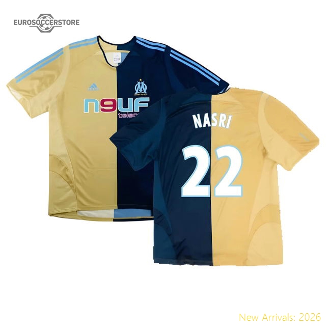 Marseille 2005-06 Third Shirt ((Excellent) L) (Nasri 22)-Football Jersey Hub