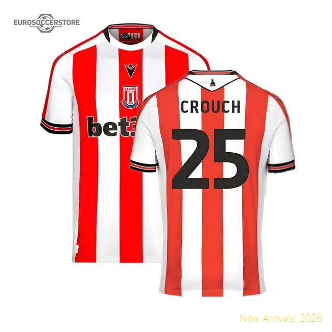 2024-2025 Stoke City Home Shirt (Crouch 25)-Football Jersey Hub