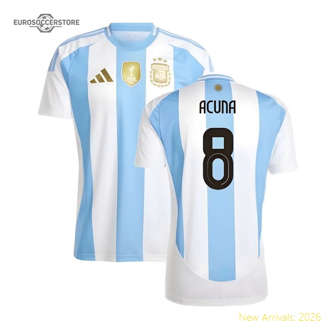 2024-2025 Argentina Home Shirt (ACUNA 8)-Football Jersey Hub