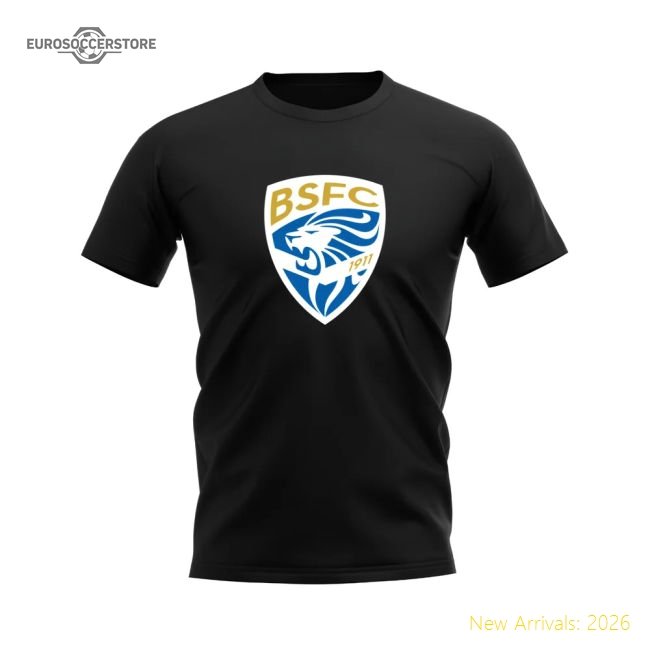 Brescia Badge T-shirt (Black)-Football Jersey Hub