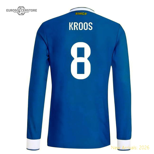 2025-2026 Real Madrid Authentic Long Sleeve Third Shirt (Kroos 8)-Football Jersey Hub
