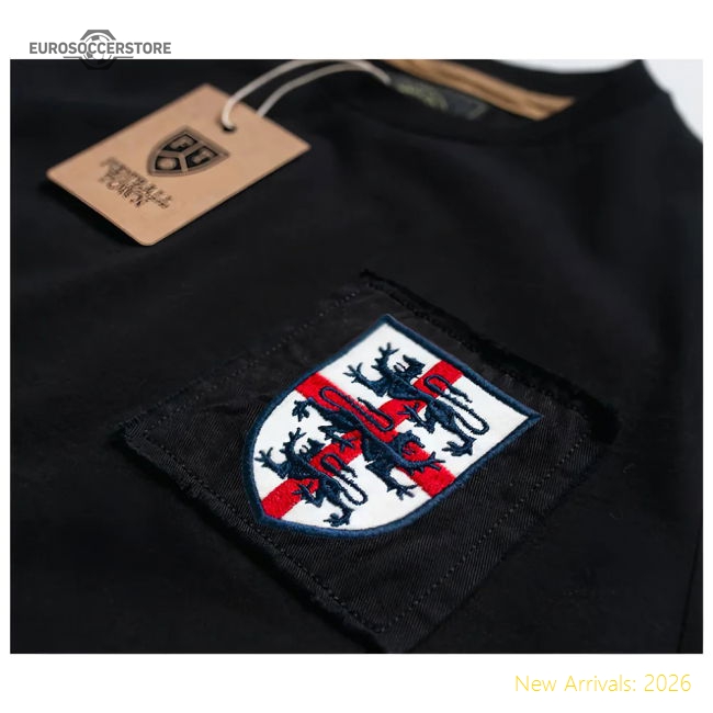 England The Lions Cross Black Number 10-Football Jersey Hub