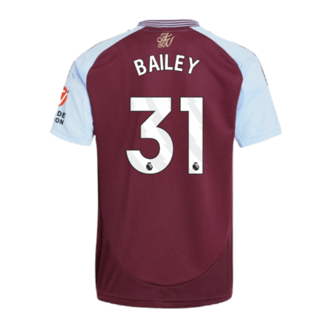 2024-2025 Aston Villa Home Shirt (Bailey 31)-Football Jersey Hub