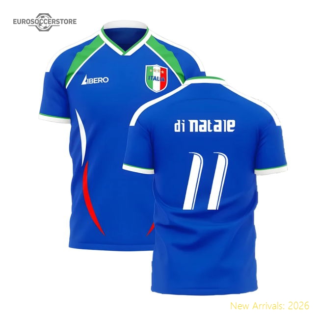 Italy 2006 Style Home Concept Shirt (Libero) (DI NATALE 11)-Football Jersey Hub