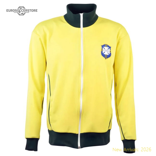 Brazil Retro Track Top-Football Jersey Hub
