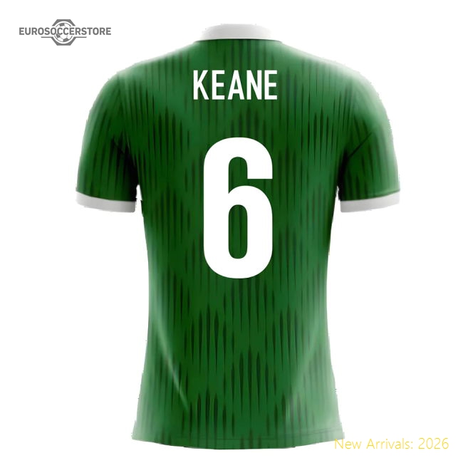 2025-2026 Ireland Airo Concept Home Shirt (Keane 6) - Kids-Football Jersey Hub