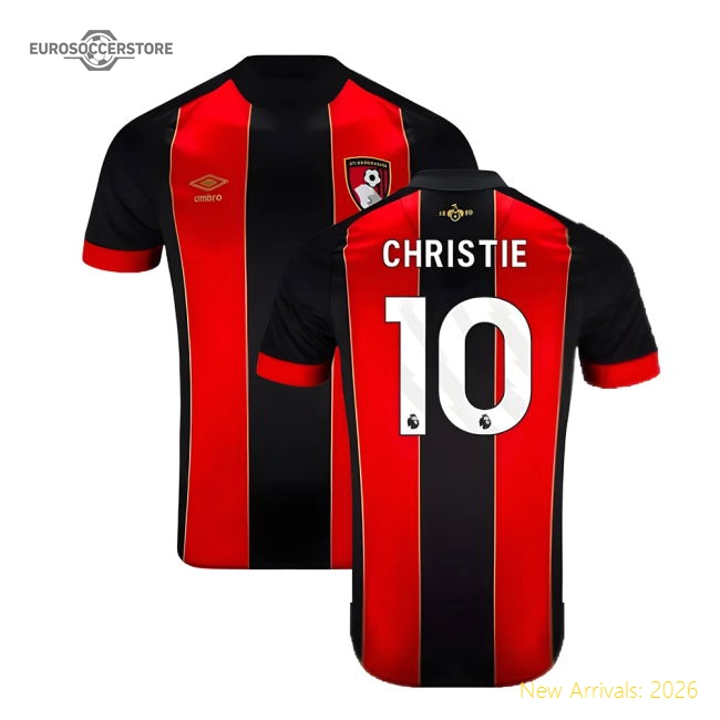 2024-2025 Bournemouth Home Shirt (Christie 10)-Football Jersey Hub