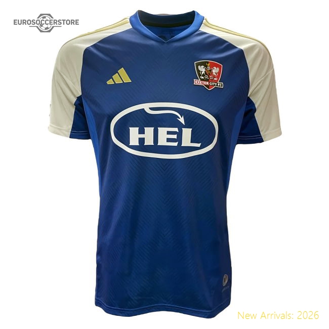 Exeter 2025-2026 Away Shirt Fan Supporter Apparel Blue Adults-Football Jersey Hub