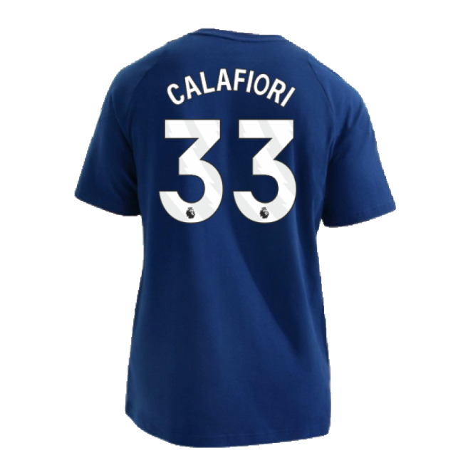 2024-2025 Arsenal Training Tee (Night Sky) (Calafiori 33)-Football Jersey Hub