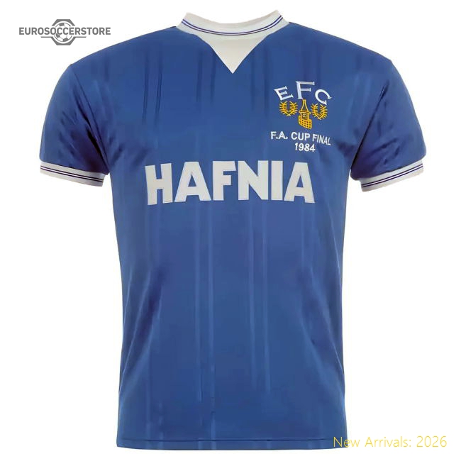 Score Draw Everton 1984 Home Shirt-Football Jersey Hub
