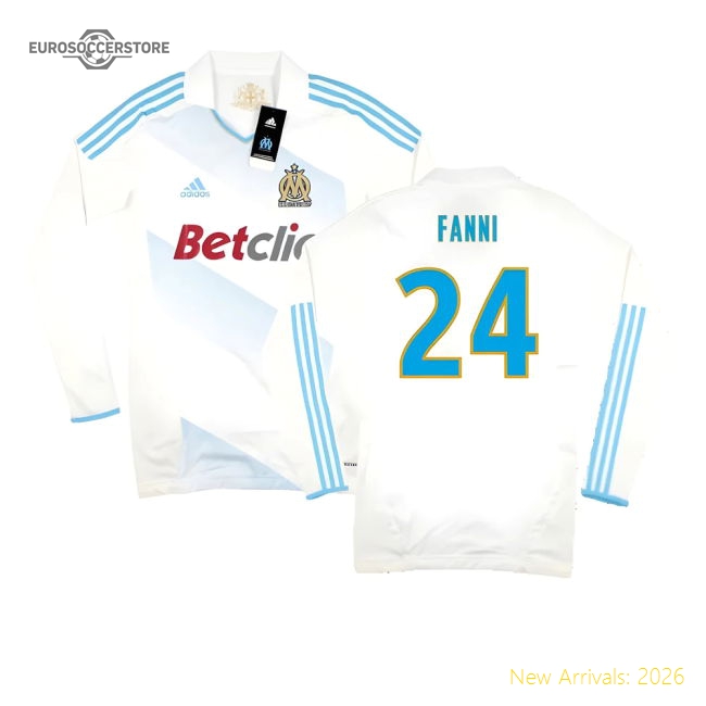Marseille 2011-12 Player Spec Long Sleeve Home Shirt ((Excellent) L) (Fanni 24)-Football Jersey Hub