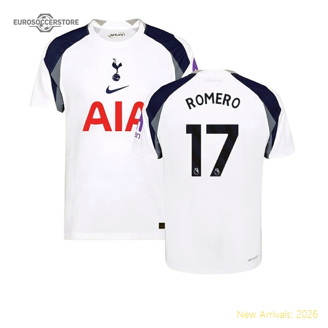 2025-2026 Tottenham Hotspur Authentic Home Shirt (Romero 17)-Football Jersey Hub