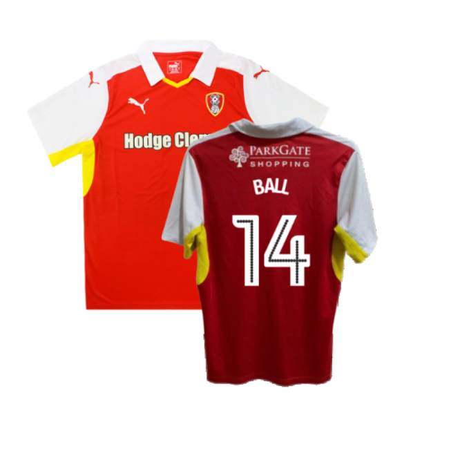 Rotherham 2016-17 Home Shirt ((Good) XL) (Ball 14)-Football Jersey Hub
