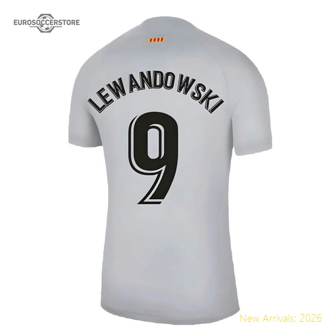 2022-2023 Barcelona Third Shirt (LEWANDOWSKI 9)-Football Jersey Hub