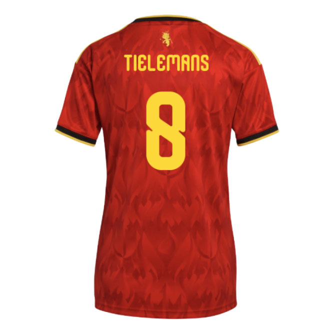 2026-2027 Belgium Home Shirt (Womens) (Tielemans 8)-Football Jersey Hub