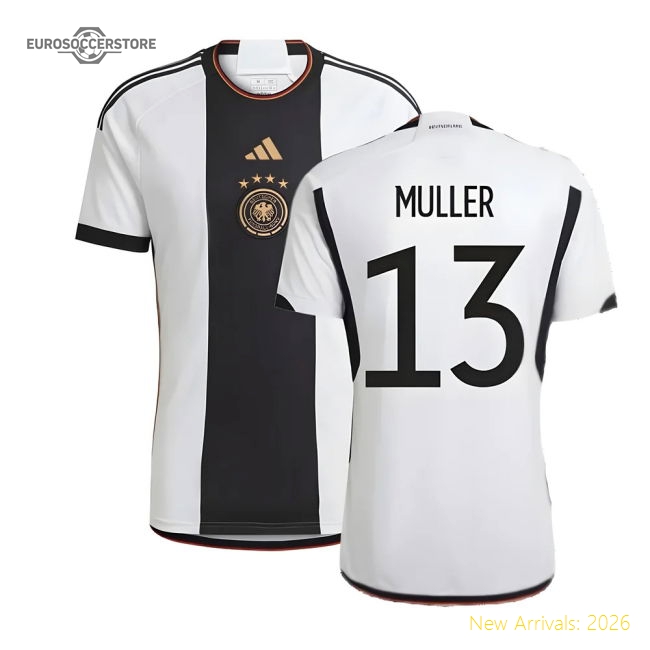 2022-2023 Germany Home Shirt (MULLER 13)-Football Jersey Hub