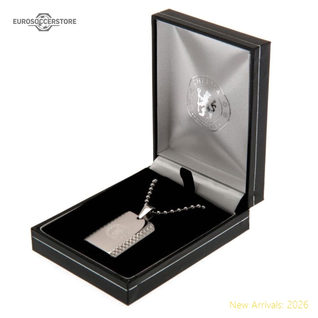 Chelsea FC Patterned Dog Tag & Chain-Football Jersey Hub