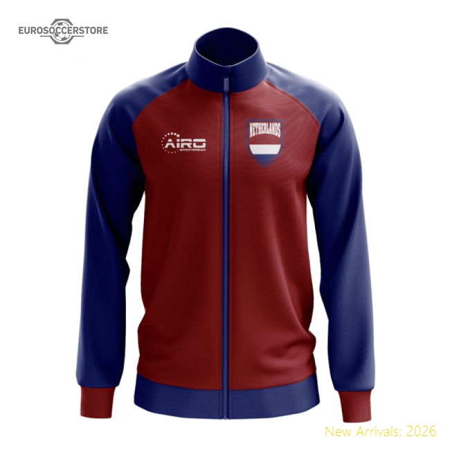 Netherlands Concept Football Track Jacket (Red)-Football Jersey Hub