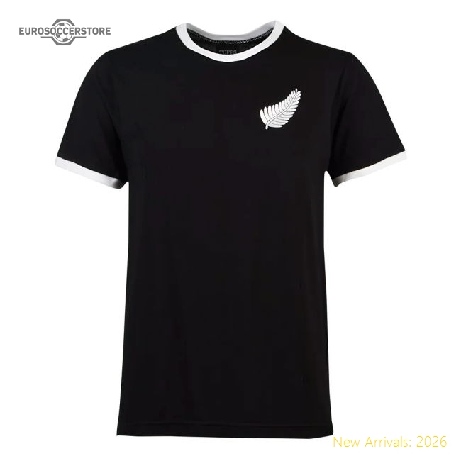 New Zealand Rugby T-Shirt - Black/White-Football Jersey Hub