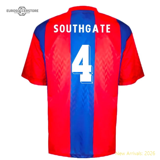 Crystal Palace 1991 ZDS Cup Final Shirt (Southgate 4)-Football Jersey Hub