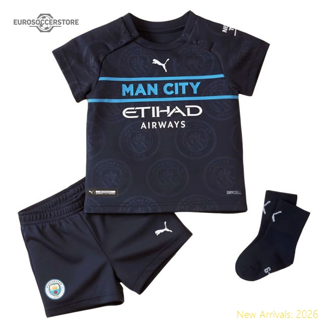 2021-2022 Man City 3rd Baby Kit-Football Jersey Hub
