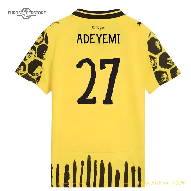 2025-2026 KIDSUPER x Borussia Dortmund CWC Shirt - Kids (Adeyemi 27)-Football Jersey Hub