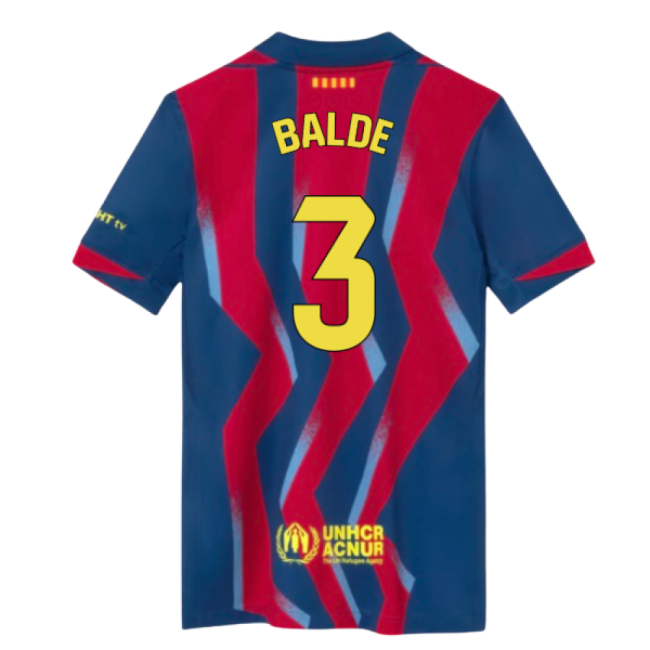2025-2026 Barcelona Fourth Shirt (Kids) (Balde 3)-Football Jersey Hub