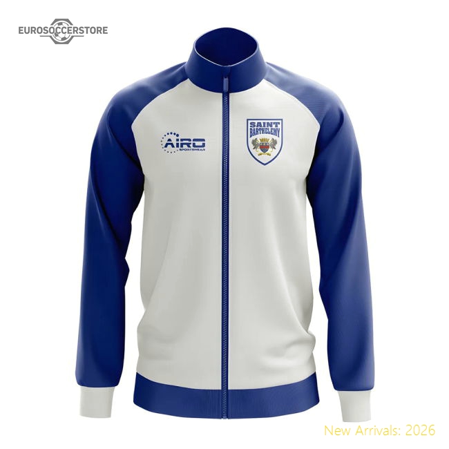 Saint Barthelemy Concept Football Track Jacket (White)-Football Jersey Hub
