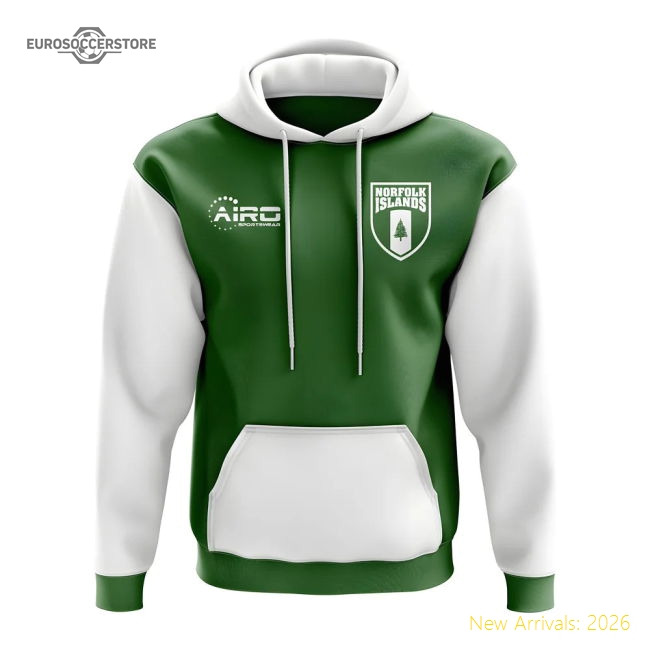 Norfolk Islands Concept Country Football Hoody (Green)-Football Jersey Hub