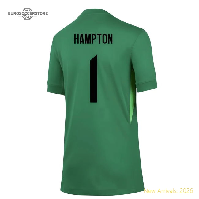 2025-2026 England WEC Goalkeeper Shirt (Green) - Kids (Hampton 1)-Football Jersey Hub