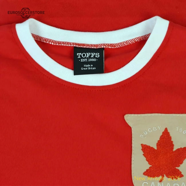 Canada Rugby T-Shirt - Red/White-Football Jersey Hub